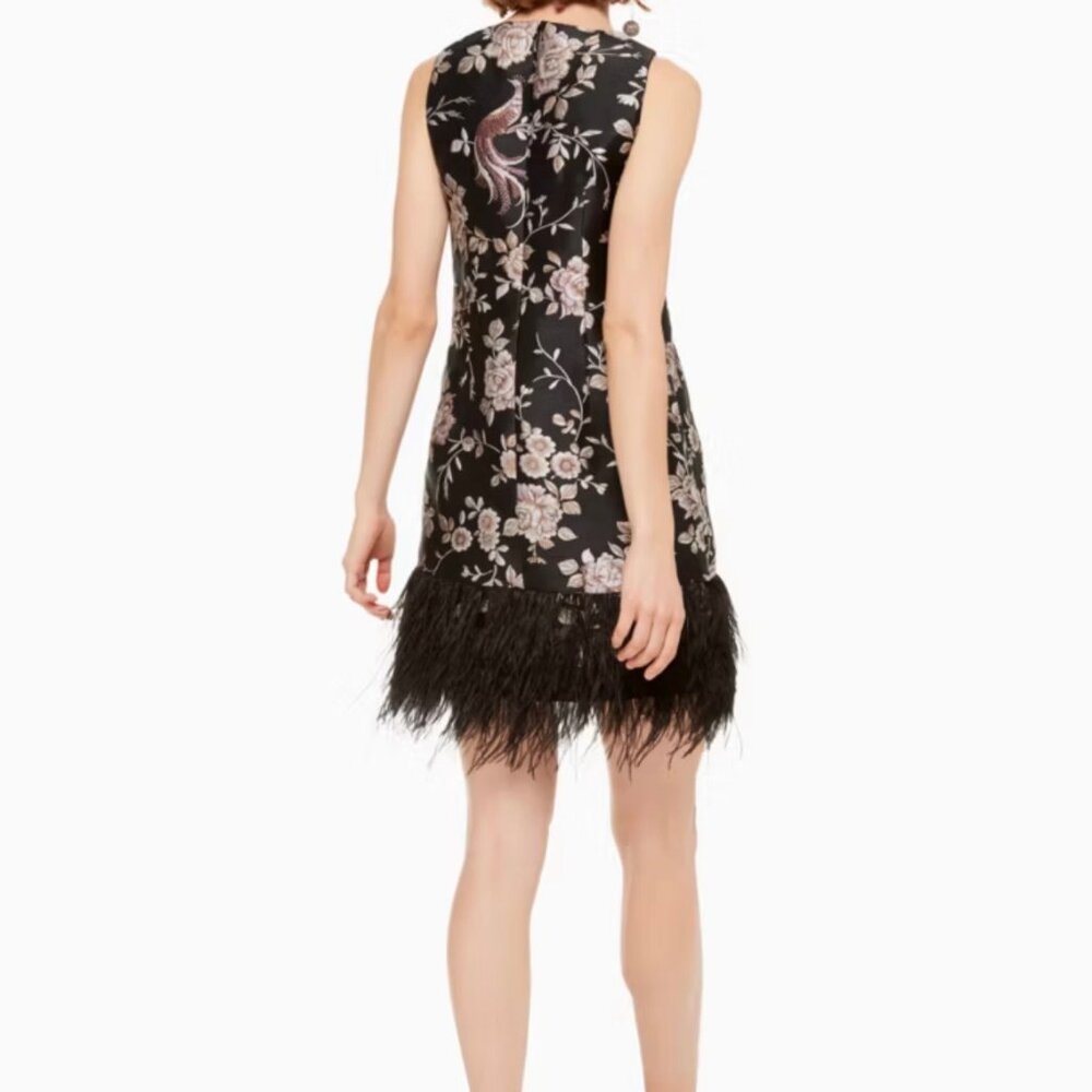 Kate Spade Madison Avenue Fantastic Dress with Feathers! Size 14! - Picture 3 of 11